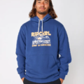Felpa uomo Les Esta Hood Washed Navy - Ripcurl