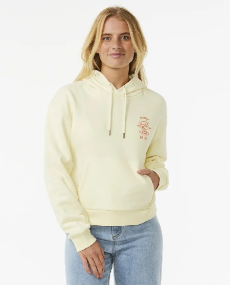 Felpa donna Search Icon Relax Hood Yellow - Ripcurl