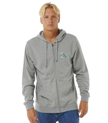 Felpa uomo Tradition Zip Thru Hood Grey Marle - Ripcurl
